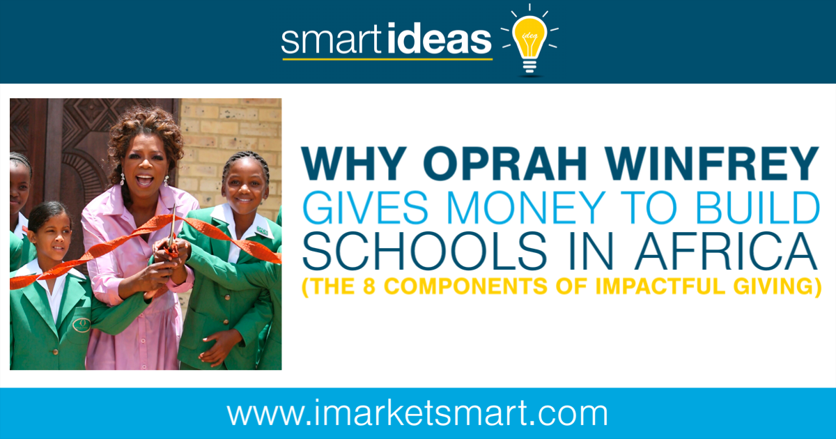 Why Oprah Winfrey gives money to build schools in Africa (the 8