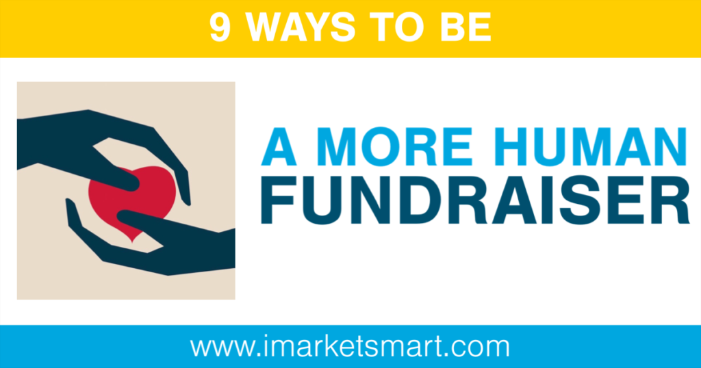 9 ways to be a more human fundraiser blog artwork