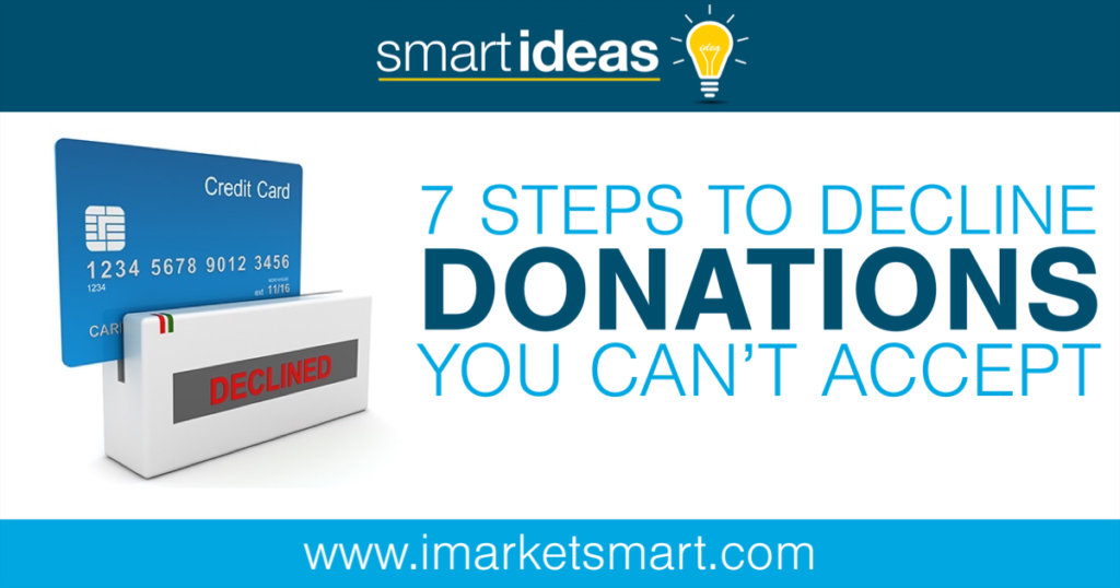 7 steps to decline donations you can’t accept