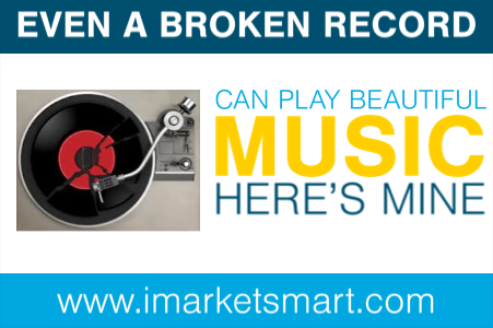 Broken record can play beautiful music