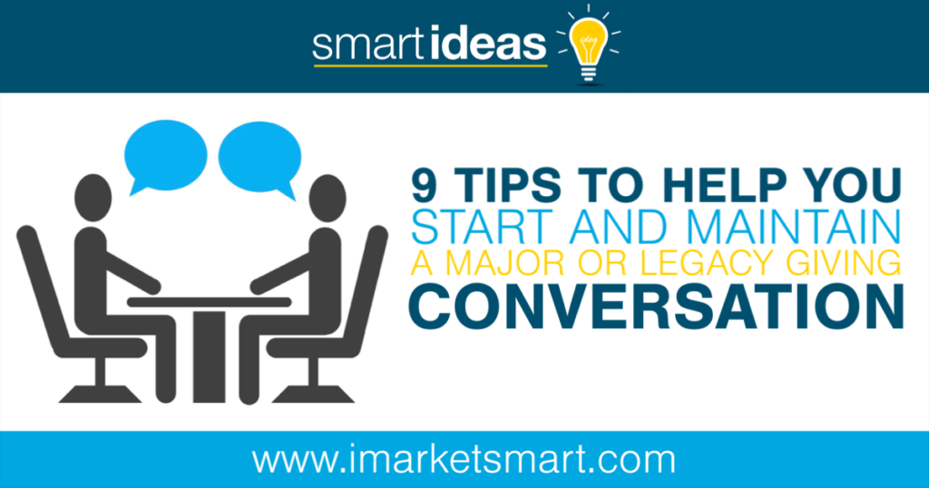 9 tips to help you start and maintain a major or legacy giving conversation