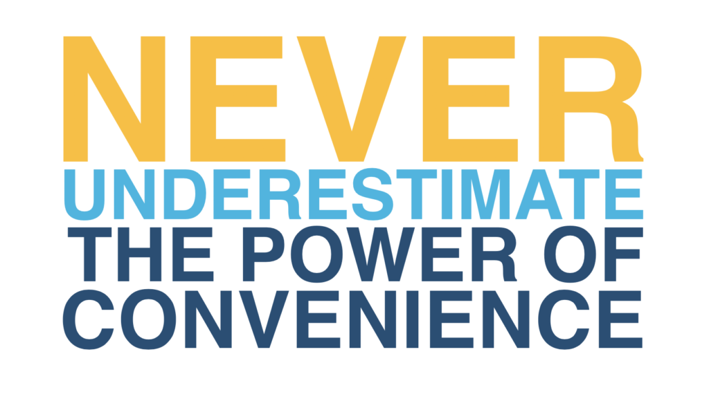 convenience helps fundraising